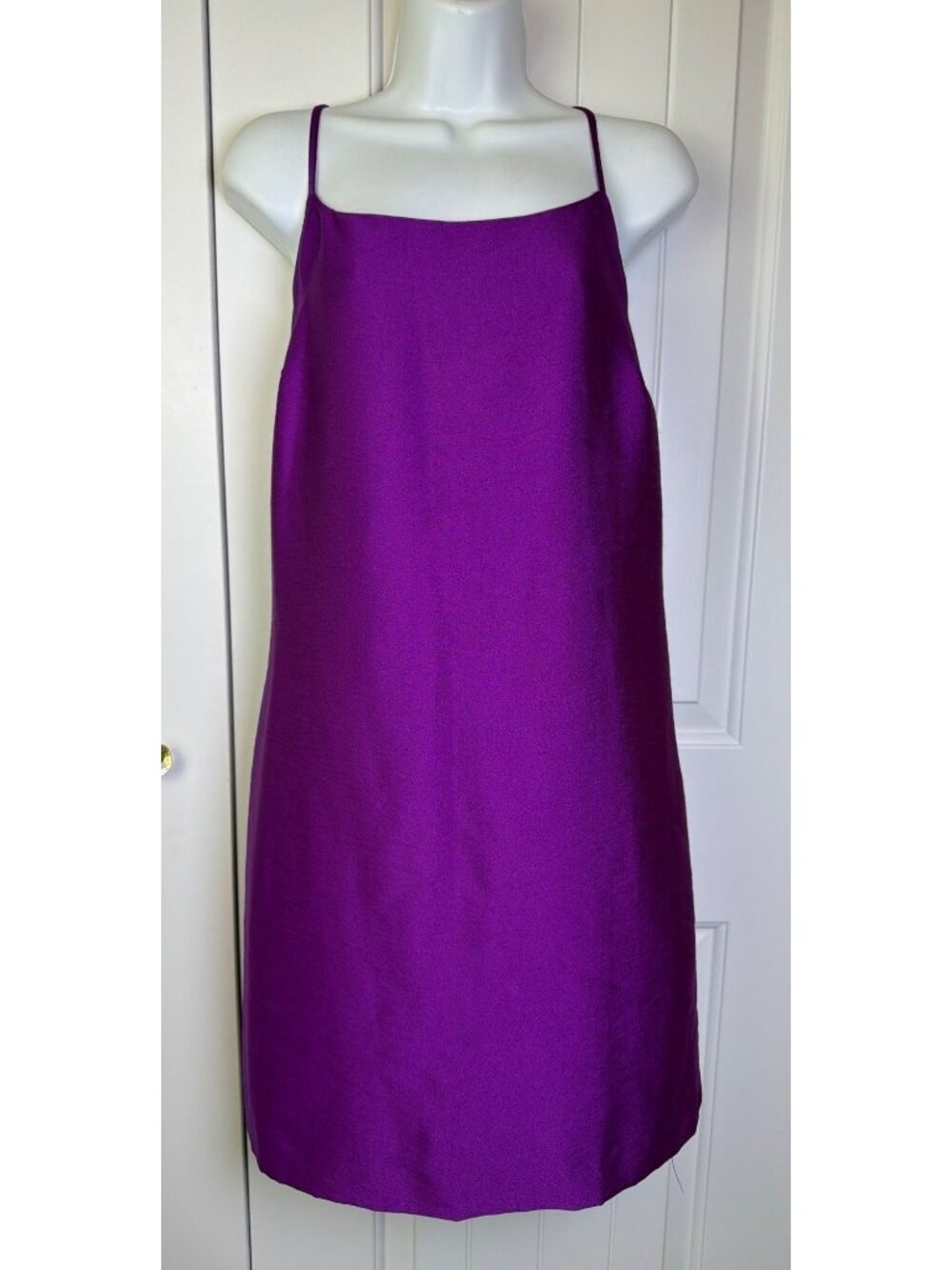 Vince Camuto Purple Spaghetti Strap Slip Mini Dress, Size 12